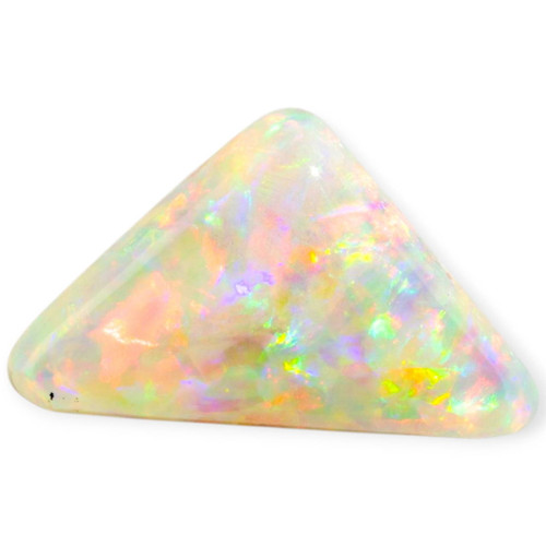 adiant Apex: Solid Black Opal Gemstone Triangular Shaped