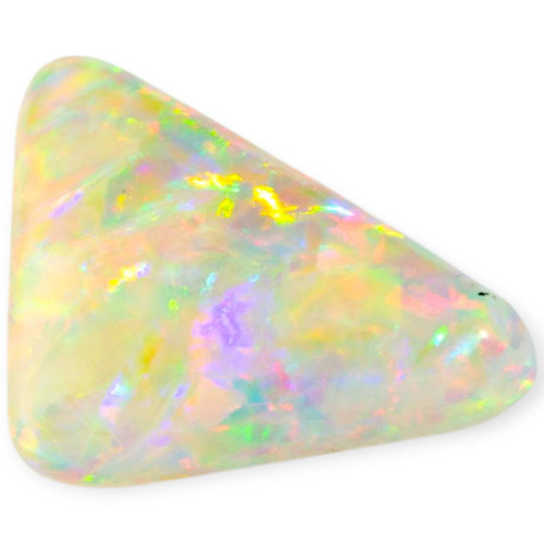 adiant Apex: Solid Black Opal Gemstone Triangular Shaped