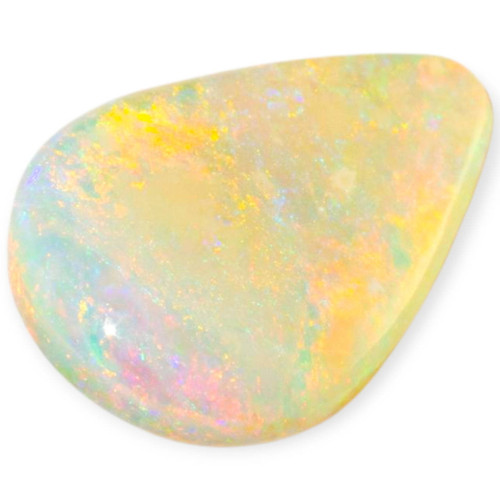 Aurora Dream: Solid Black Opal Teardrop Shaped