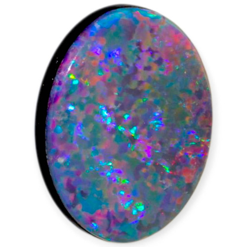 Aurora Black Opal Doublet Gemstone
