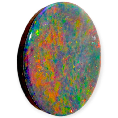 Rainbow Flame Black Opal Doublet Gemstone
