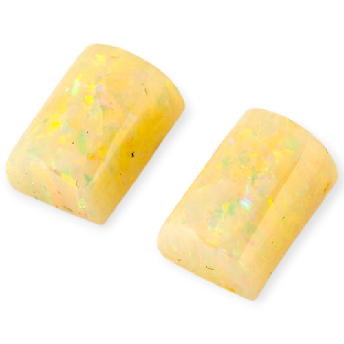 Golden Spark Solid White Opal Gemstones
