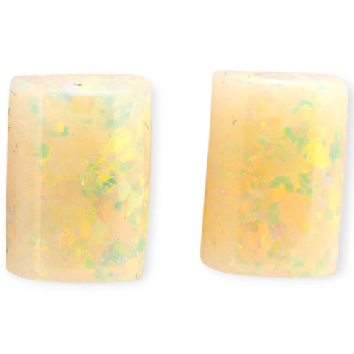 Golden Spark Solid White Opal Gemstones