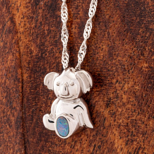 Koala Kascade 925 Sterling Silver Opal Pendant
