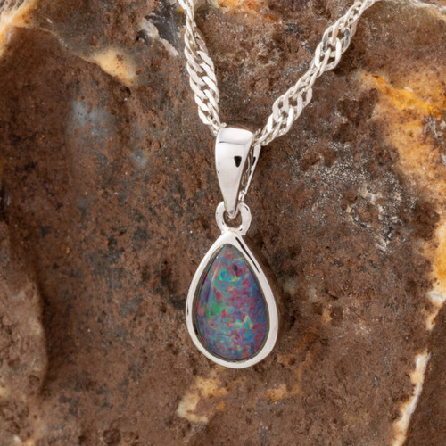 Deer Valley 925 Sterling Silver Opal Pendant