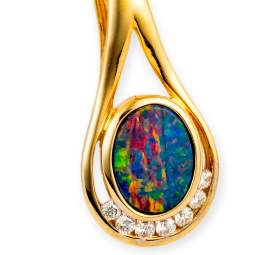 Celestial Dream 14KT Gold Opal Pendant