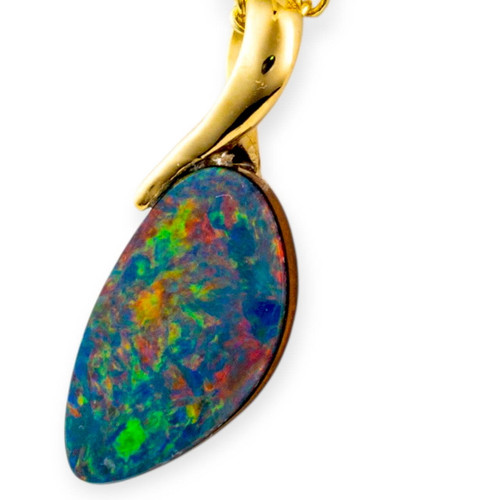 * Helios Kiss 14KT Gold Opal Pendant