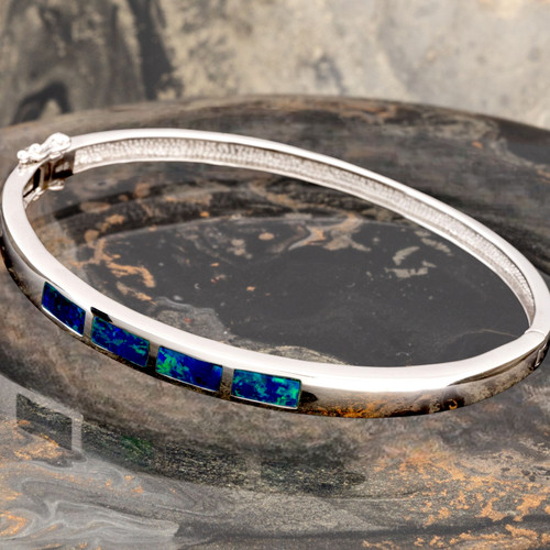 Radiant Orbit 925 Sterling Silver Opal Bracelet