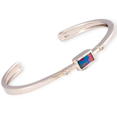 Starlight Chain 925 Sterling Silver Opal Bracelet