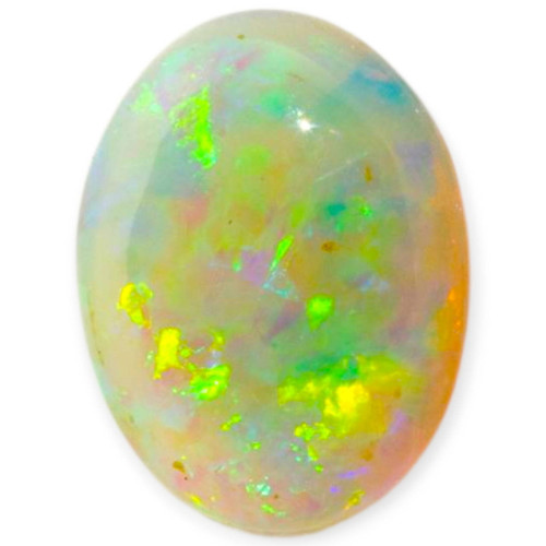 Flashing flame Solid Black Opal Gemstone