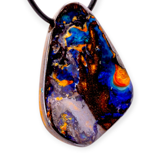 Primal Rift Boulder Opal Slide Pendant