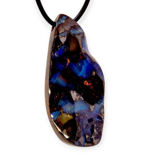 Outback Horizon Boulder Opal Slide Pendant