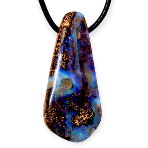 Earthen Soul Boulder Opal Slide Pendant