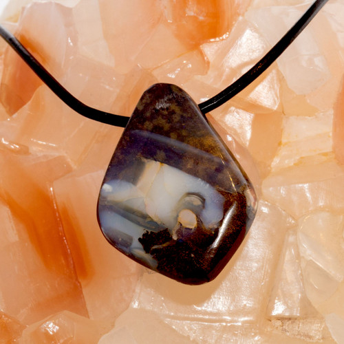 Elemental Shift Boulder Opal Slide Pendant