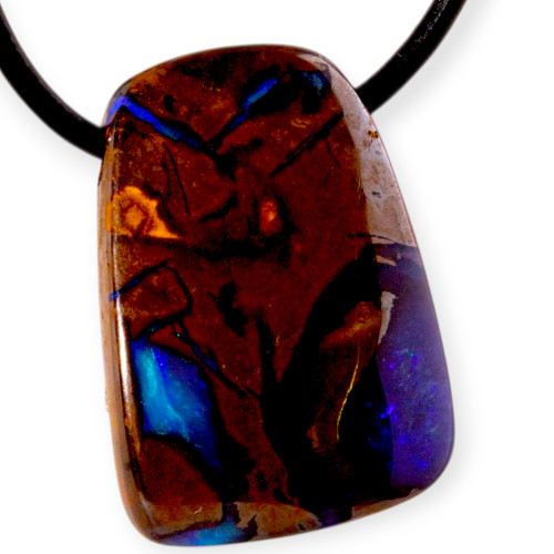 Genesis Rock Boulder Opal Slide Pendant
