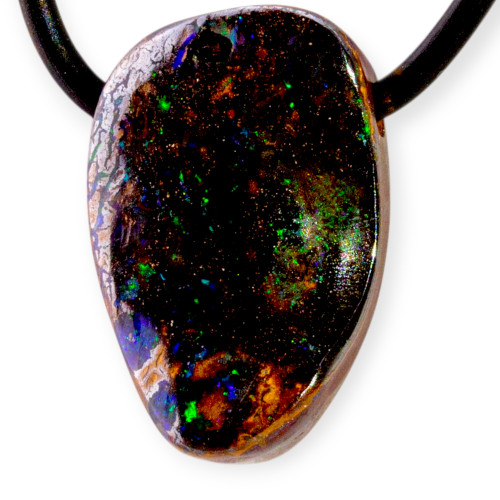 Ancient Matrix Boulder Opal Slide Pendant