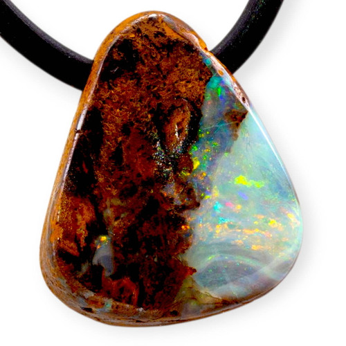 * Magnetic Core Boulder Opal Slide Pendant