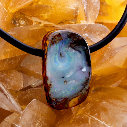 Legacy Ridge Boulder Opal Slide Pendant
