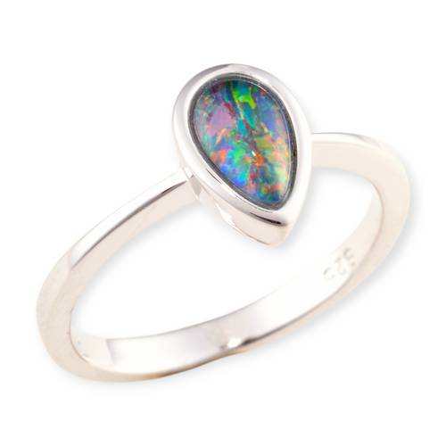 * 1 FAELIGHT WORLDSHARD STERLING SILVER OPAL RING