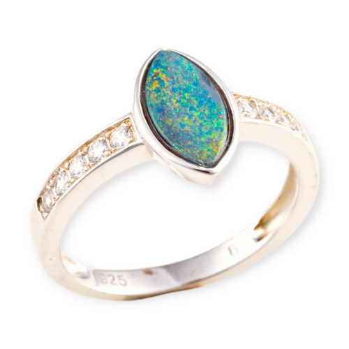 * 1 ETHEREAL SKYEMBER STERLING SILVER OPAL RING
