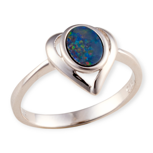* 1 CELESTIAL EVERLIGHT STERLING SILVER OPAL RING