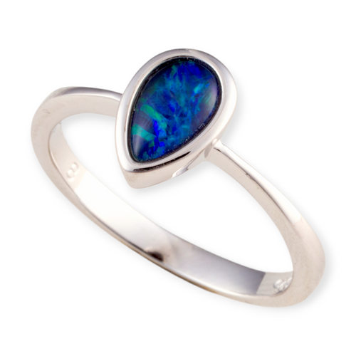 * 1 STARLIGHT MYTHSONG STERLING SILVER OPAL RING