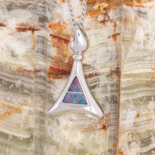 * 1 STARWOVEN PRISM DREAM STERLING SILVER OPAL PENDANT