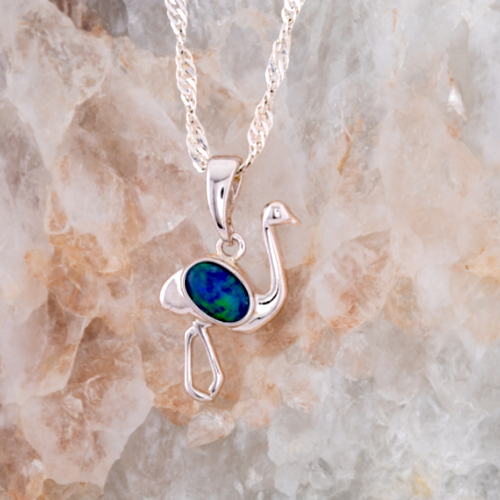 * 1 CELESTIAL EVERWAVE STERLING SILVER OPAL PENDANT