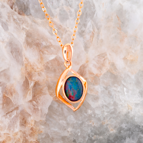 * 1 MYTHIC STARSONG STERLING SILVER OPAL PENDANT