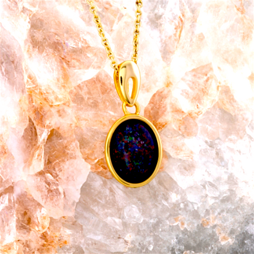 * 1 FAERIE PRISMEMBER 18KT GOLD PLATED PENDANT