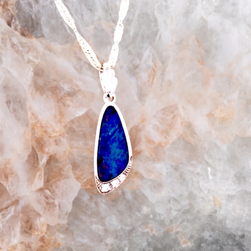 * 1 ENCHANTED PRISMSONG STERLING SILVER OPAL PENDANT