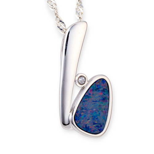 * 1 STARFORGED RAINLIGHT STERLING SILVER OPAL PENDANT