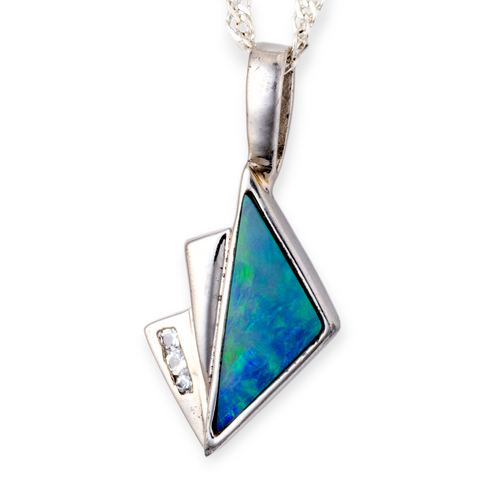 * 1 CELESTIAL DREAMFIRE STERLING SILVER OPAL PENDANT
