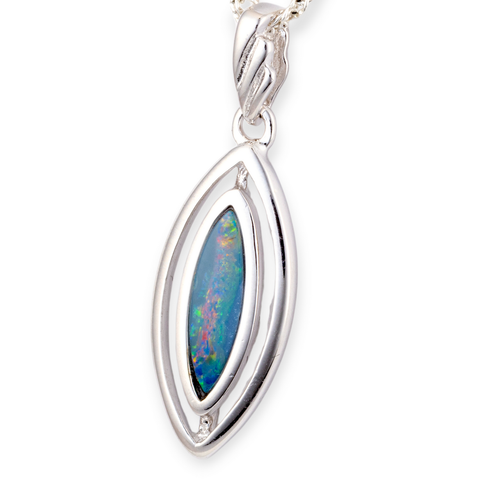 * 1 MYTHIC RAINSONG STERLING SILVER OPAL PENDANT