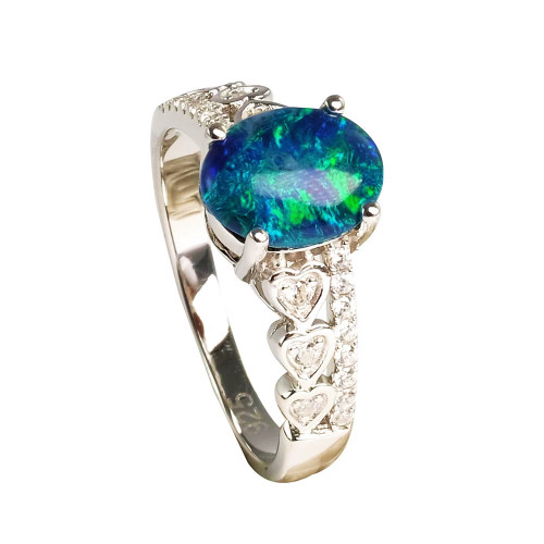 Black Opal Ring