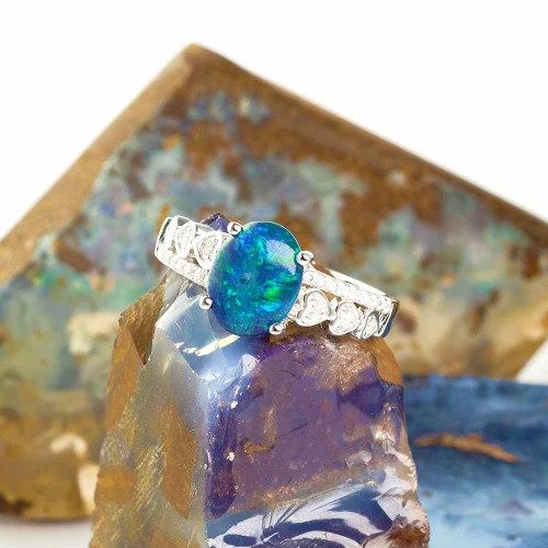 Black Opal Ring