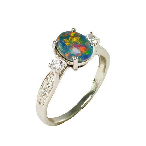 Black Opal Ring