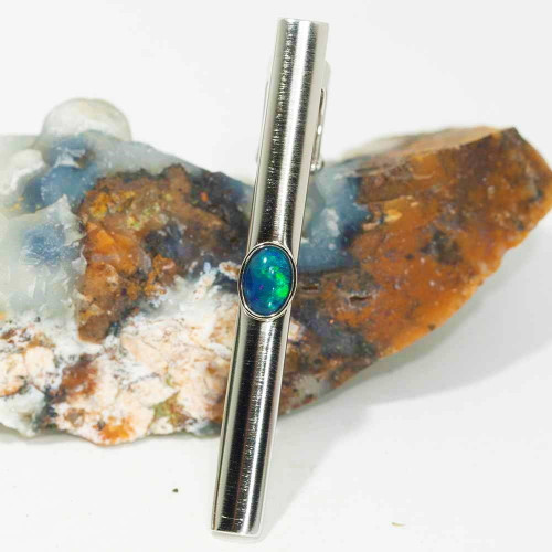 MAGIC MOUNTAIN MEN'S AUSTRALIAN OPAL TIE BAR
