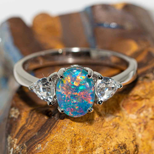 black opal ring