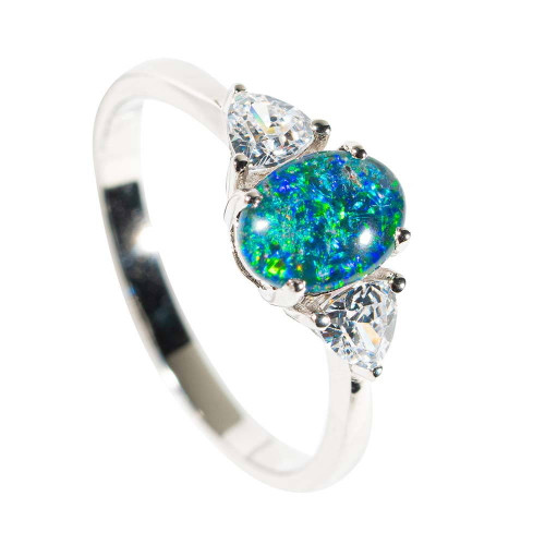 black opal ring