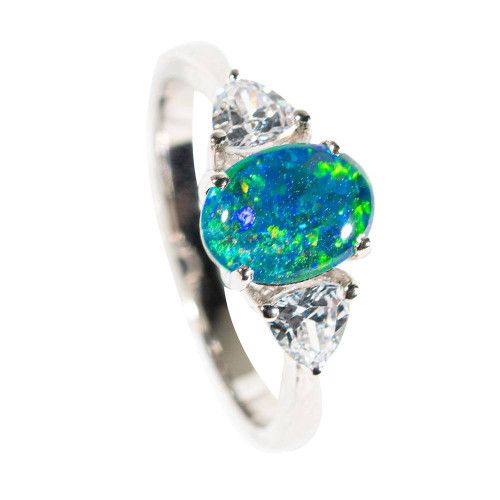 black opal ring