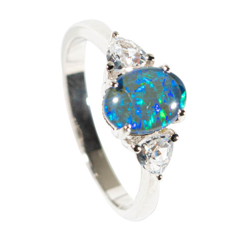 black opal ring