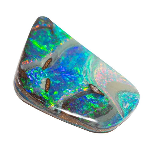 GALACTIC GLOW NATURAL SOLID AUSTRALIAN BLACK BOULDER OPAL LOOSE STONE