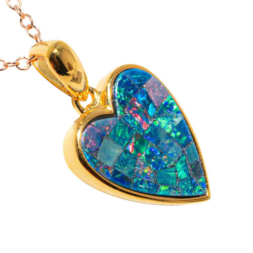 Opal 18kt Gold Plated Necklaces | Australian Opal Direct