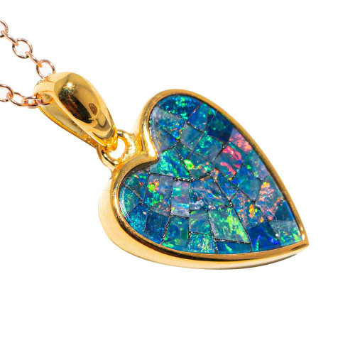 Large Blue Green Boulder Opal Necklace – Sam Tsia