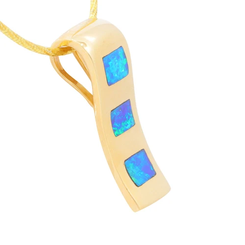 * ODISEA 14KT YELLOW GOLD  OPAL NECKLACE