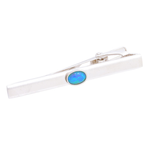 SKY DESIRE MEN'S AUSTRALIAN BLACK OPAL TIE BAR