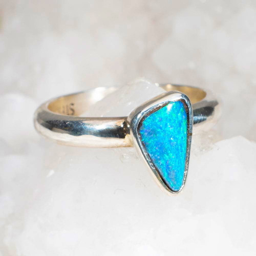 PALMA STERLING SILVER AUSTRALIAN BOULDER OPAL RING