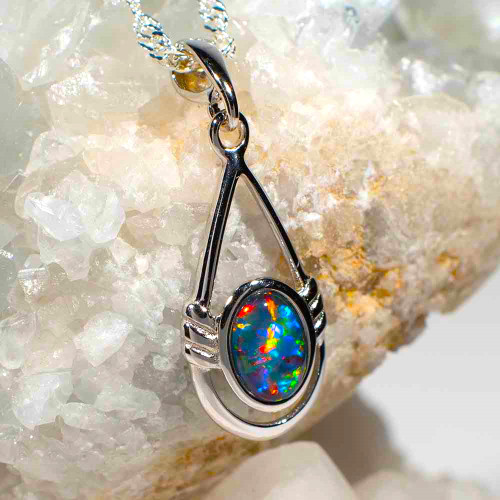 Opal Pendant SLP1248 • Boulder Opal Mines Australia