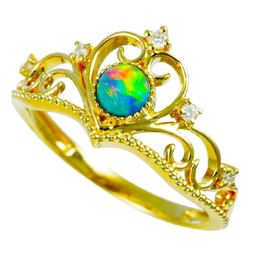* 1 GOLD QUEEN GOLD AUSTRALIAN OPAL RING